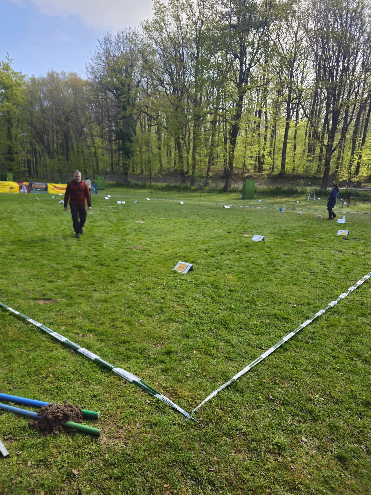 Parcoursbegehung vor dem Start