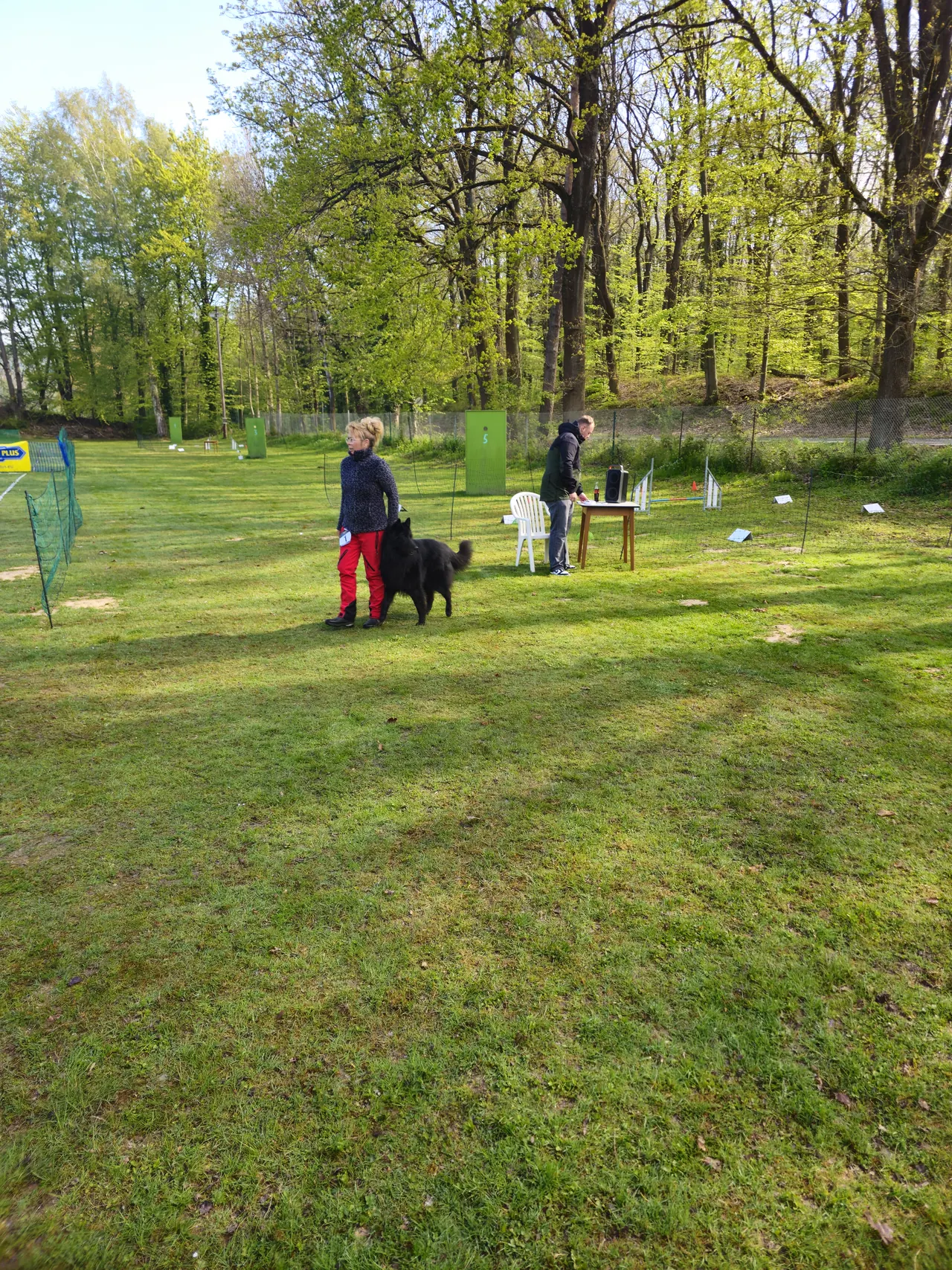 Mensch-Hund-Team im Parcours