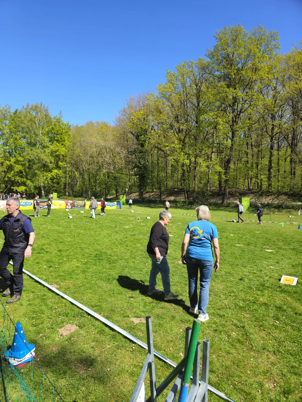 Teams im Parcours am Nachmittag