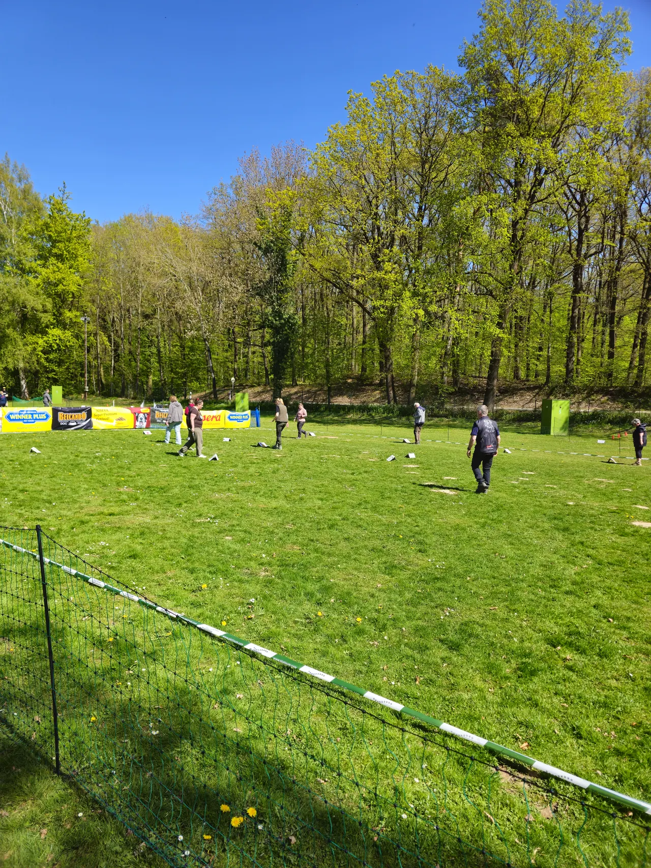 Blick über den Parcours am Nachmittag