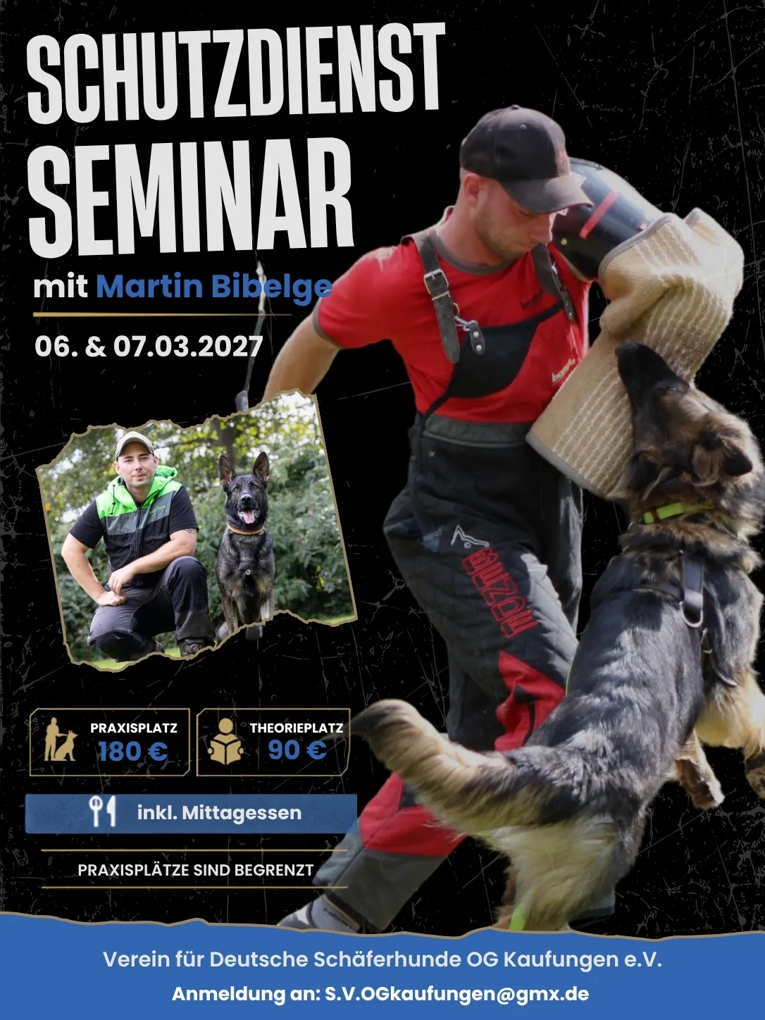 Plakat: Schutzdienst-Seminar